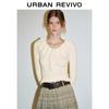 Women's Ruffle Tie V-Neck Knit Top