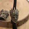 Skull Head Brass Knife Beads Outdoor DIY Woven Lanyard Pendants Jewelry Punk Bracelets Charms Keychain Accessories