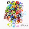 50-500pcs Mix Color Plastic Resin Small Clip Locking Stitch Markers Crochet Latch Knitting Tools Needle Clip Hook Sewing Tool
