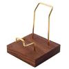 Walnut Crystal Display Stand Multifunction School Office Restaurant Tabletop