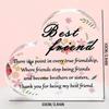 Best Friend Heart Plaque - Acrylic Desktop Gift for Birthday & Christmas