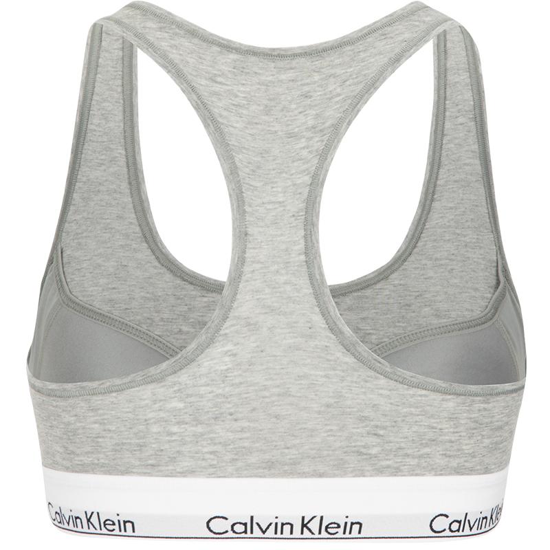 Calvin Klein Modern Gravity Kabelloser Rücken Sport-BH Damen Unterwäsche Kokosnussgrau F3785AD-020