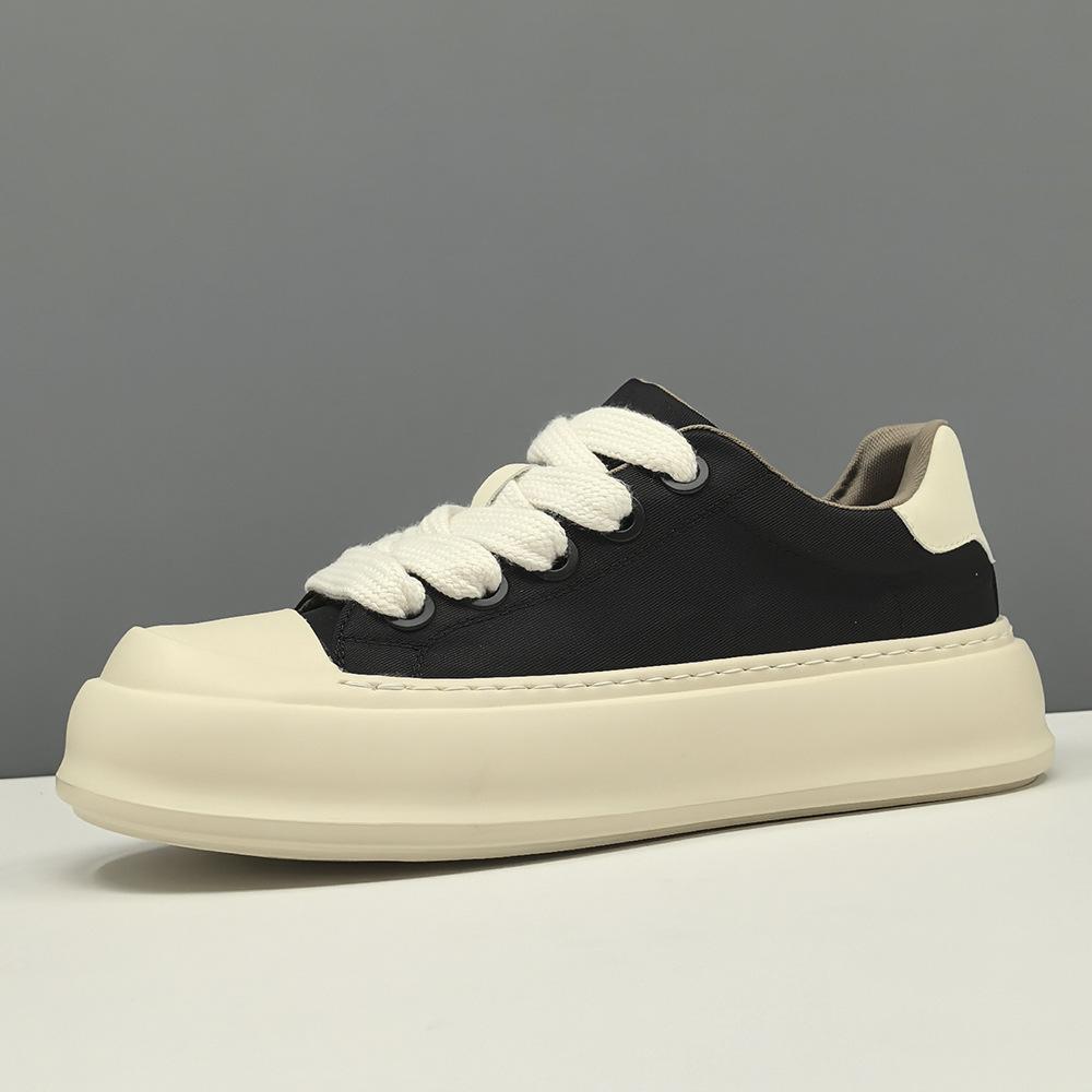 Raw board shoes trendy shoes breathable cloth shoes platform biscuit shoes sports and leisure shoes 38