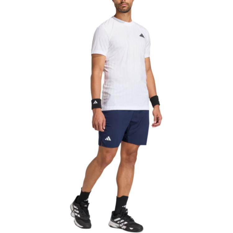 Adidas Tennis Climacool Airchill Solid Color Slim Fit Short Sleeve T-Shirt Men Tops KA5894
