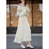 Mokana Women's Elegant Long-Sleeve Top & Skirt Set