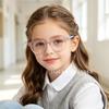 Versatile Anti-Blue Light Star Pattern Glasses for Kids – Ultra-Light, Full Frame, Comfortable