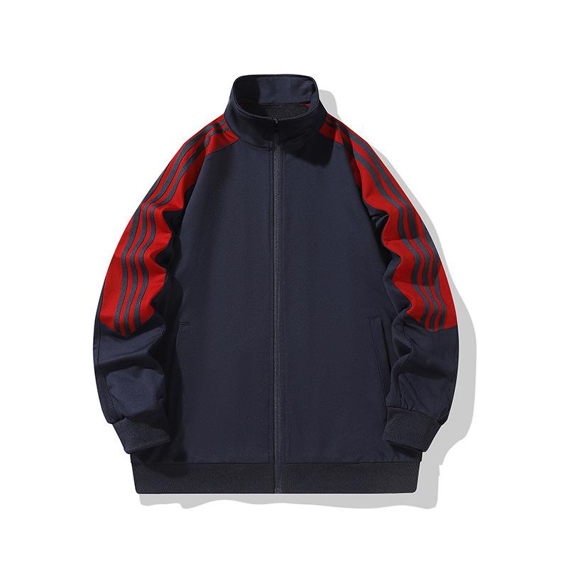 Couple Hoodie Men's Jacket Three Bar Hoodie Cardigan Top Men's Cardigan Jacket