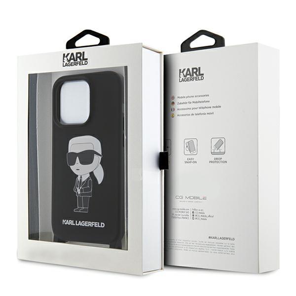 Karl Lagerfeld Klhcp15Xscbsknk Iphone 15 Pro Max 6.7 Hardcase Czarny/Black Crossbody Silicone Ikonik