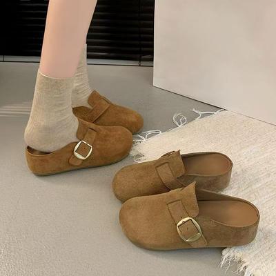 Retro Style Lazy Women's Bag Head Slippers Seasonal Fashion Bag Head Birkenstocks Slippers Women