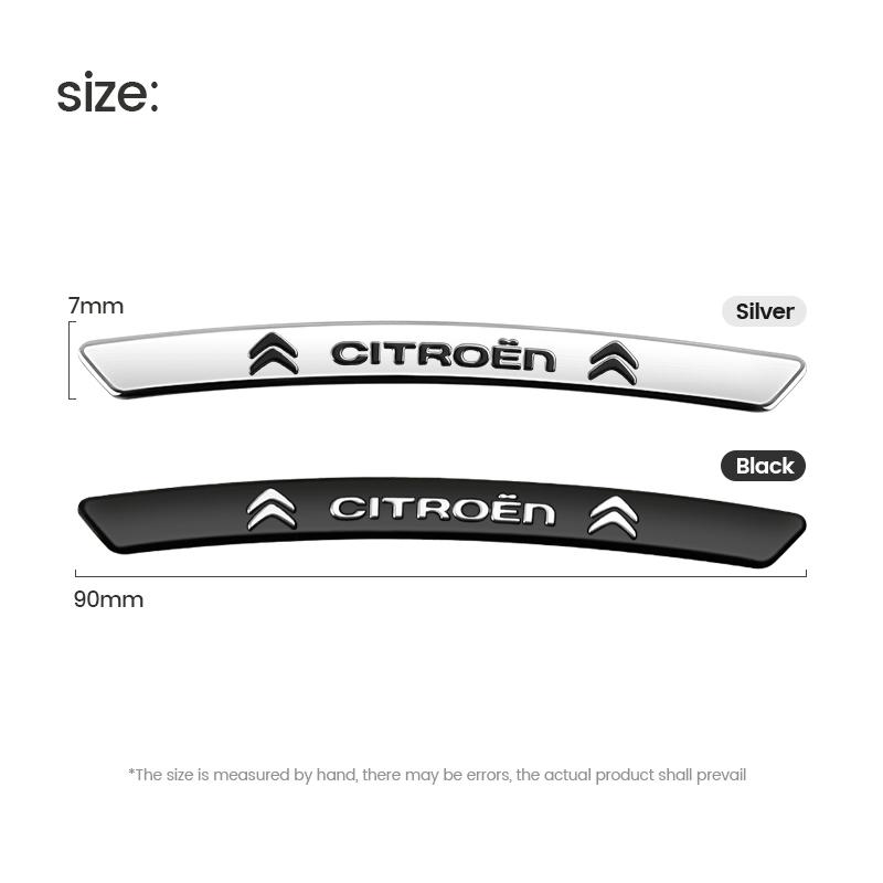 MGHK6 Car Wheel Hub Rim Stickers Decals Auto Styling Accessories For Citroen C3 C5 Aircross C5X C4 Cactus Picasso e-C3 e-C4 C-Crosser