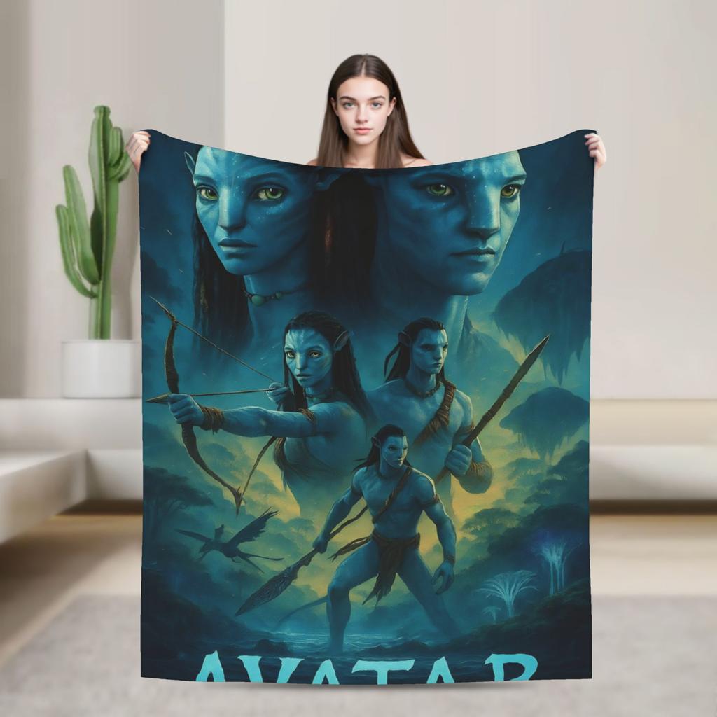 Films Avatar Blankets Quality Warm Soft Bedding Throws Winter Children Outdoor Street Trend Bedspread