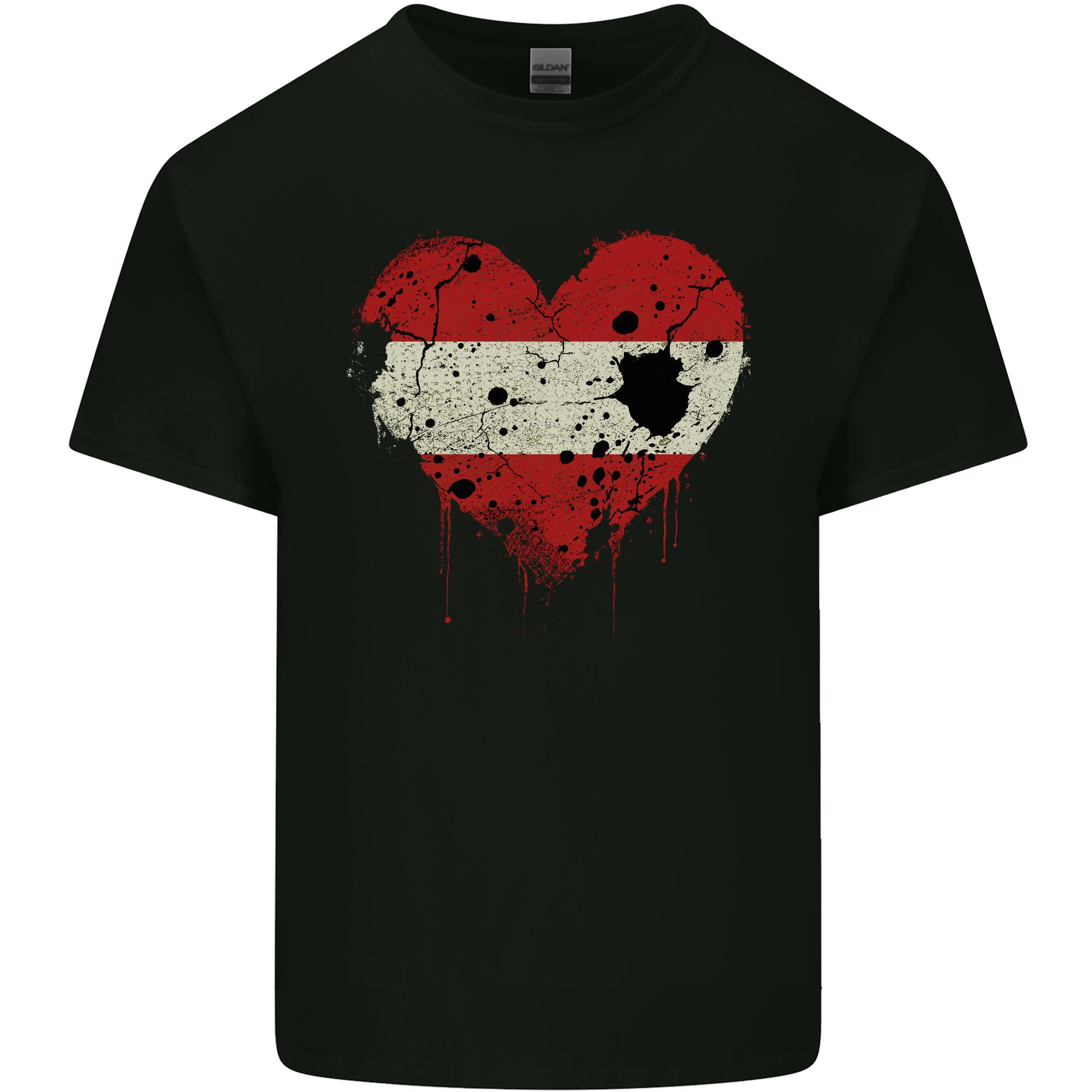 Love Austria Flag Austrian Day Football Unisexs Light Cotton TShirt S