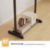 Bedroom Clothes Drying Rack Household Living Room Clothes Storage Rack Wear-Resistant Single Bar Clothes Rack