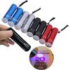 1 Stück 50Lm 395Nm Detektionslampe Mini UV Taschenlampe 9 LED UV Schwarzlicht Outdoor Tragbares Beleuchtungswerkzeug zum Wandern