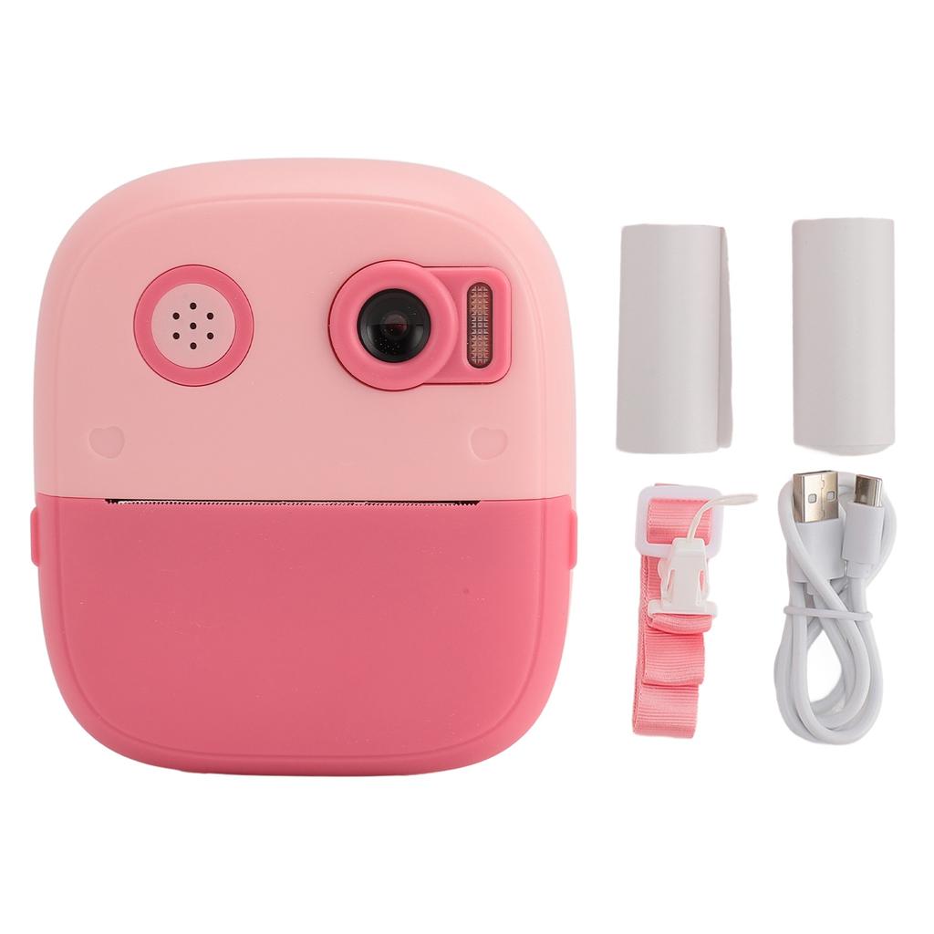 Instant Print Camera for Kids 2.4 Inch IPS HD Screen 1080P Dual Lens 8X Digital Zoom Autofocus