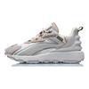 Li Ning Zhu Long Classic Shock Absorbing Durable Low Top Running Shoes Men Sneaker White Gray AGCQ623-5