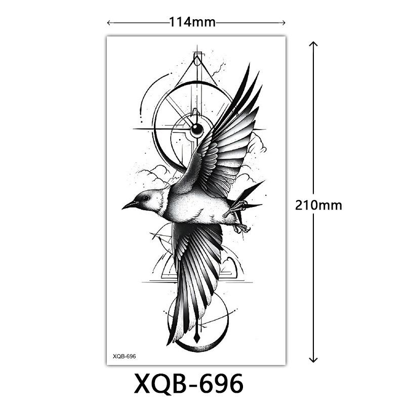 Small Full Arm Tattoo Sticker, Flower Letters, Plain Flower Tattoo Sticker Tattoo