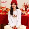 Baleno Women's Pure Cotton Horse Print Long Sleeve T-Shirt