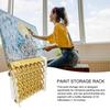 35 Slots Paint Bottle Rack Wooden Paint Storage Rack Multi-Layer Wooden Organizer Stand Easy to Assemble for Miniature Paint Set