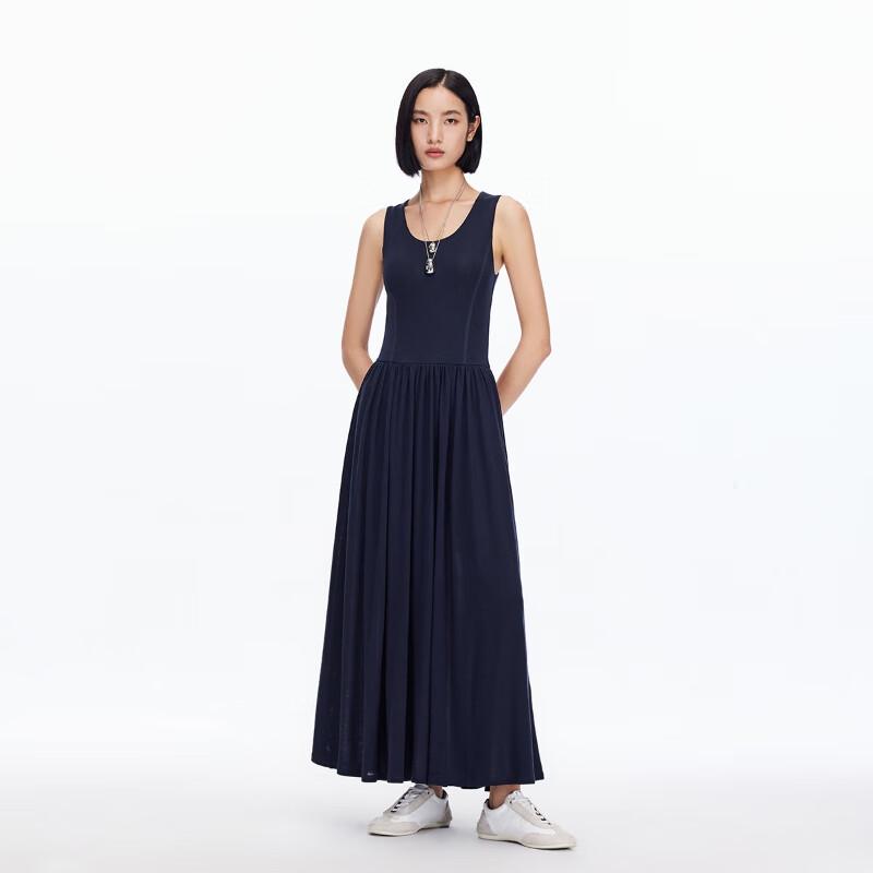 Veromoda Lyocell Wool Blend Sleeveless Maxi Dress