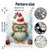 Frameless Pearl Painting Kit Festive Owl Aesthetic Wall Art DIY Sparkling Bead Canvas Room Decor Creative Craft