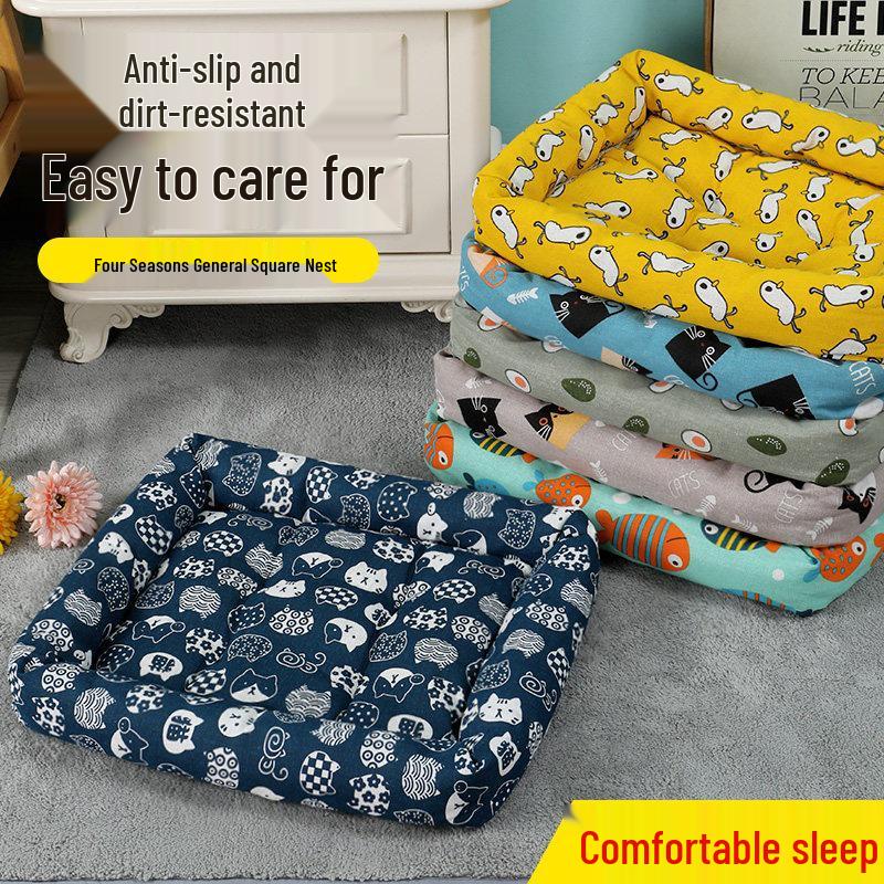 All-Season Pet Bed: Versatile Mat for Small to Large Dogs and Cats