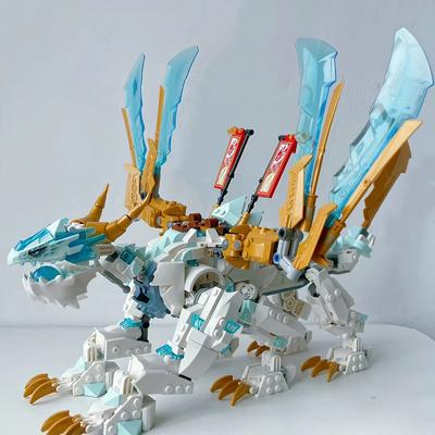 973-teiliges Eisdrachen-Modellbaustein-Spielzeug, Weihnachts- oder Geburtstagsgeschenk