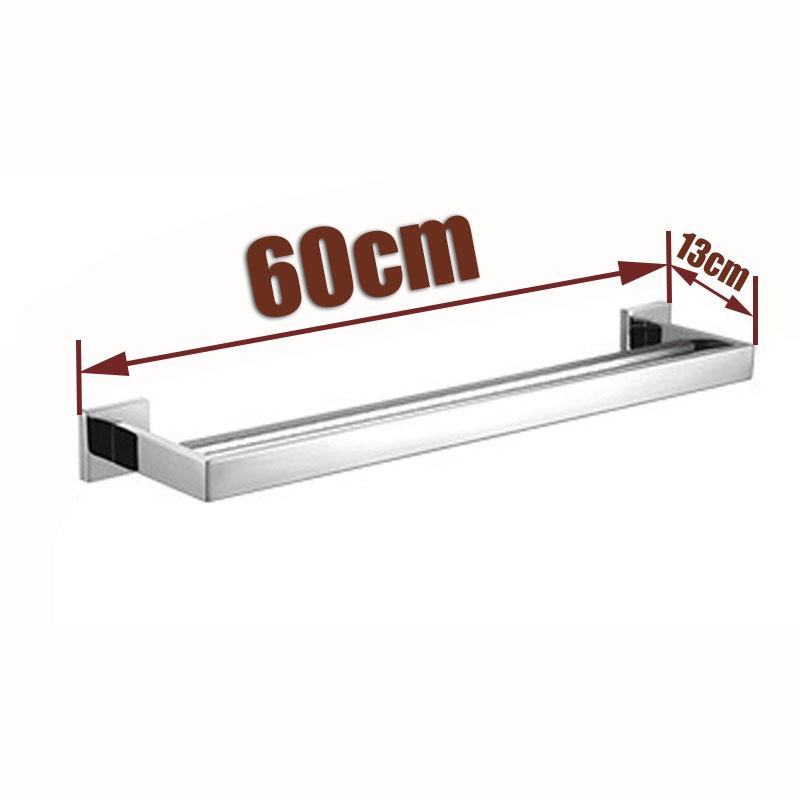 Stainless Steel Double Towel Bar - Chrome Finish Bathroom Hardware & Accessories, Wall Mounted Towel Holder