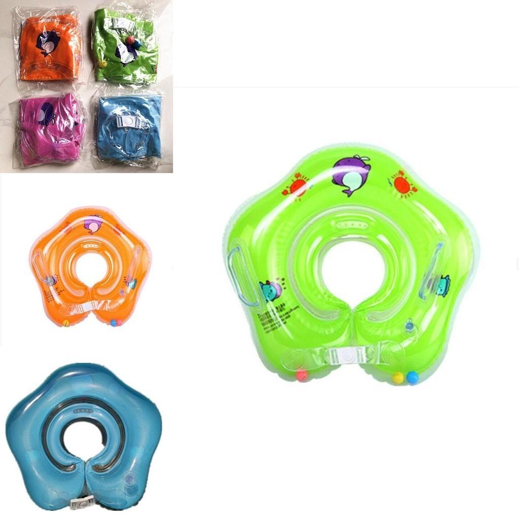 Baby Swimming Pool Bath Shower Neck Floating Water Tub Inflatable Ring Circle For Early Learning