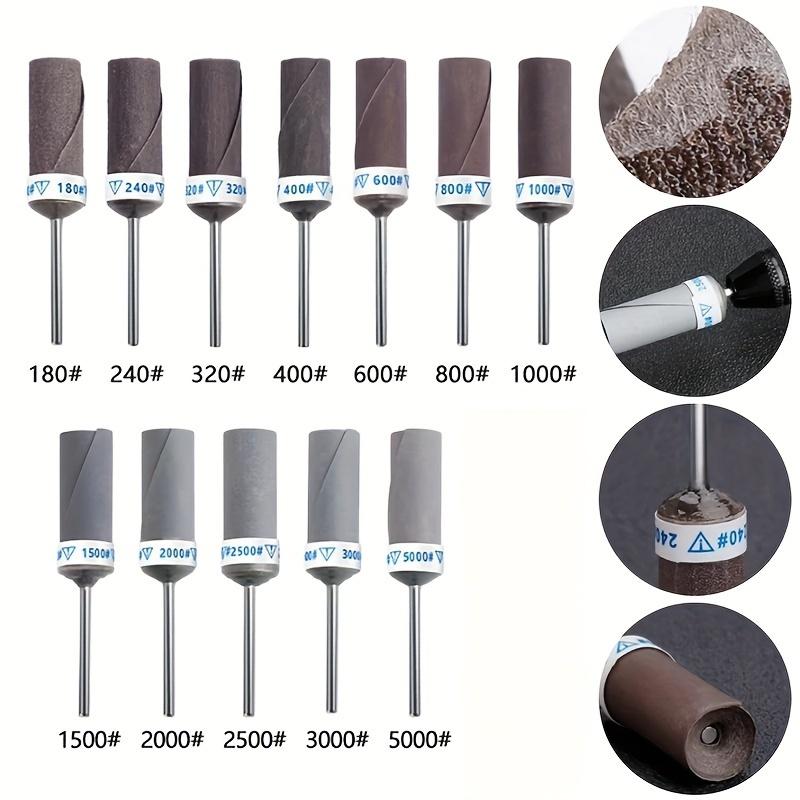 1Pc/3Pcs Cylinder Sandpaper Rod Sanding Belt Sandpaper Grinding Polishing Wheel Electric Drill Accessories With 2.35mm Mandrel