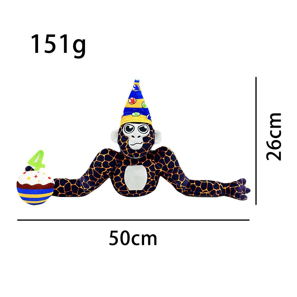 Multicolor Gorilla Plush Toy