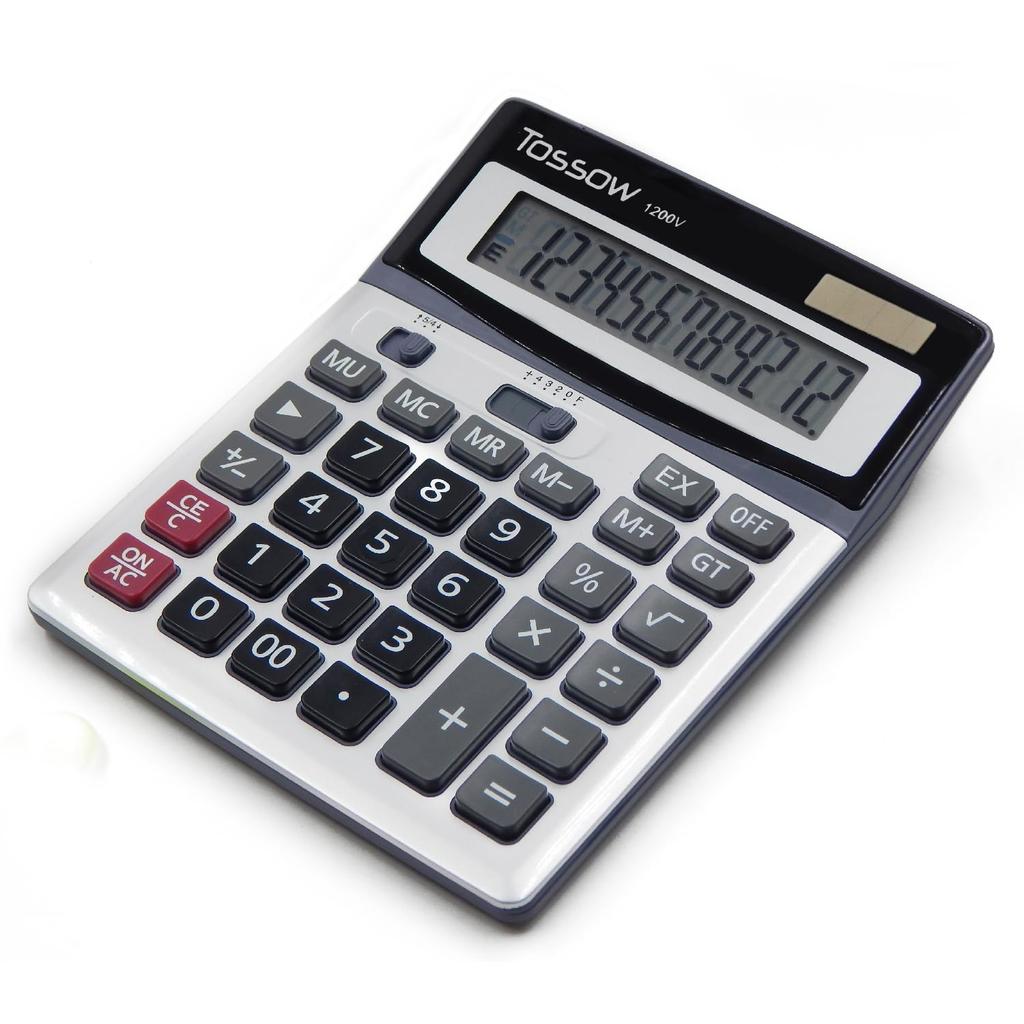 TOSSOW calculator colorful computing device large display portable non-slip ergonomic design easy maintain daily basic office use home school gift