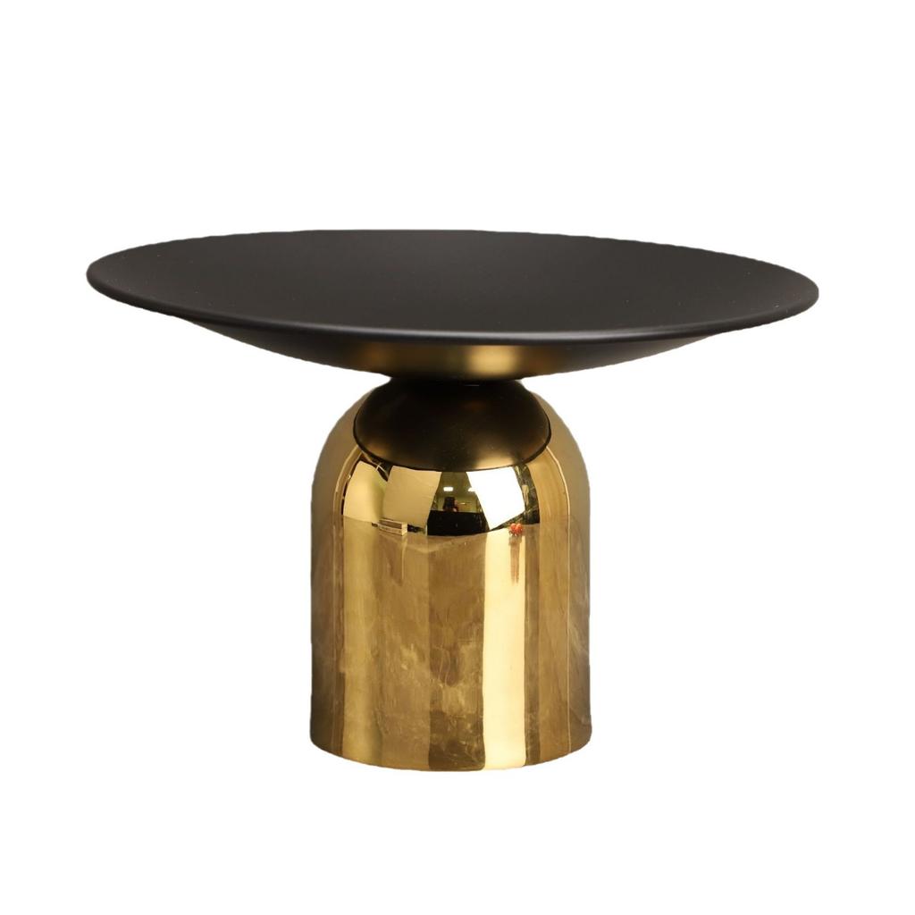 Golden Tray Desktop Storage Container Metal Mushroom Fruit Plate Tabletop Decorative Figurines Home Decoration Accessories
