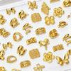 10Pcs Mixed-gender Style Ring, Vintage Style Ring, Wide Opening Ring, Mixed-gender Ring