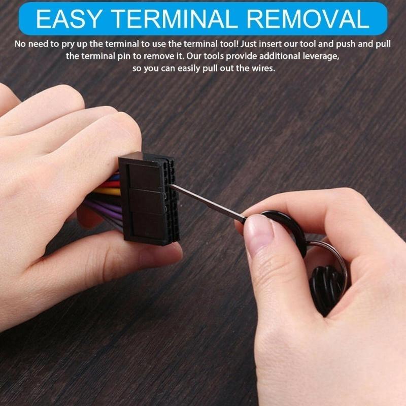 652F Automotive Terminal Removal Set, Electrical Pin Extractor Tool for Car Connector