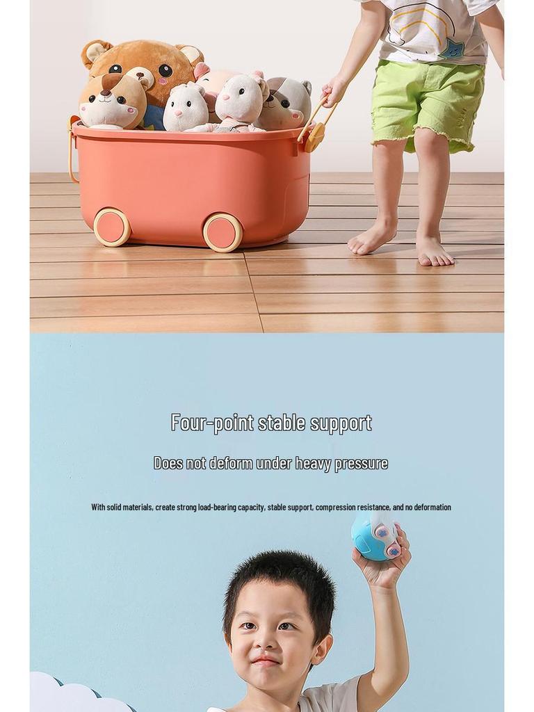 QiMiao Cute Piggy Toy & Clothes Organizer for Kids