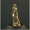 Decorazione Casa Artigianato Rame Buddha Maitreya Miniature Statuette Tascabile Ottone Piccola Statua Ornamenti per Decorazione Soggiorno