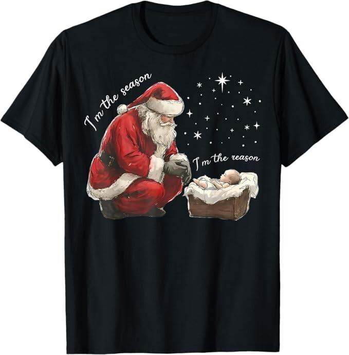I m The Season I m The Reason Jesus Christian Christmas Unisex T-Shirt Unisex T-Shirt XL