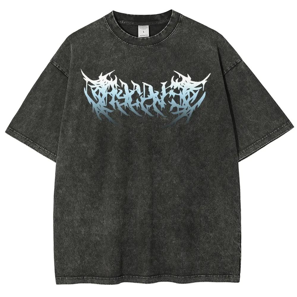 

Jujutsu Kaisen Graphic T-shirt For Men Women Anime Vintage Short Sleeve Men s T-shirt Casual Street Washed Tops Clothing 3XL