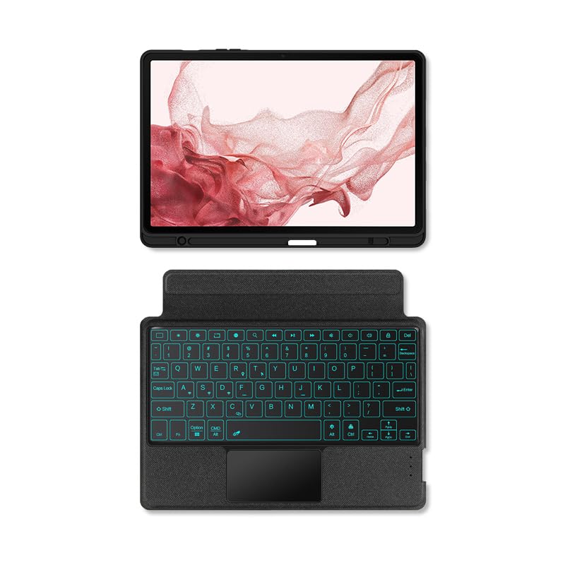 Compatible with Galaxy Tab S6 Lite with a magnetic keyboard and detachable backlit Magnetic S Pen and 10.4-inch, portrait/landscape orientation, case,