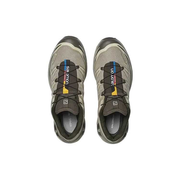 Salomon Xt-6 Gtx Waterproof Low-Top Outdoor Functional Shoes Unisex Shoes Gray Brown 417412