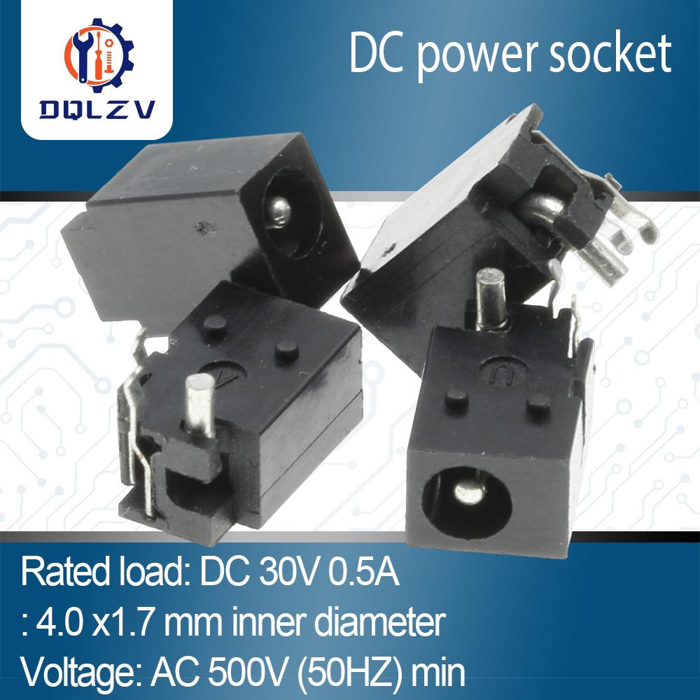 

DC023 DC-023 4.0*1.7 Female And Male plug 4.0*1.7mm 4.0X1.7MM Electrical Socket Outlet 4.0x1.7 DC female plug For DVD/EVD 10PCS