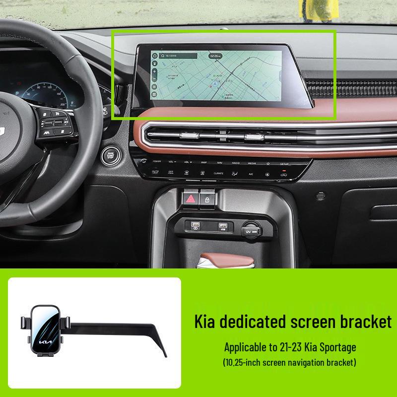 

Спортивный автомобиль Kia K3: Держатель для мобильного телефона Lion Bo Tuojie Card-Screen, поддерживает горизонтальный экран.