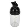 Shaker pentru dressing de salată 200ml Fără BPA Previne scurgerile Borcan pentru dressing de salată cu capac pentru bucătărie Negru