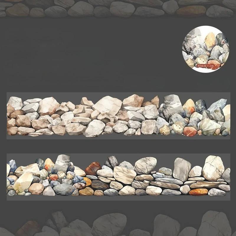 1Roll Tape Stone WallWall Texture One Fine Day Priming Collage European Path Series  Handbook Priming DIY Scrapbook Cut