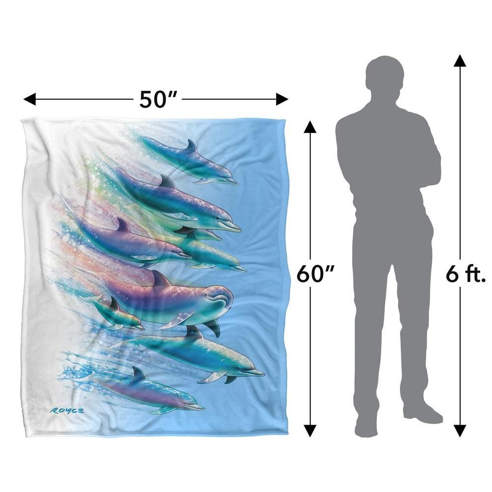 Royce McClure Dolphin Flow Silky Supersoft Blanket