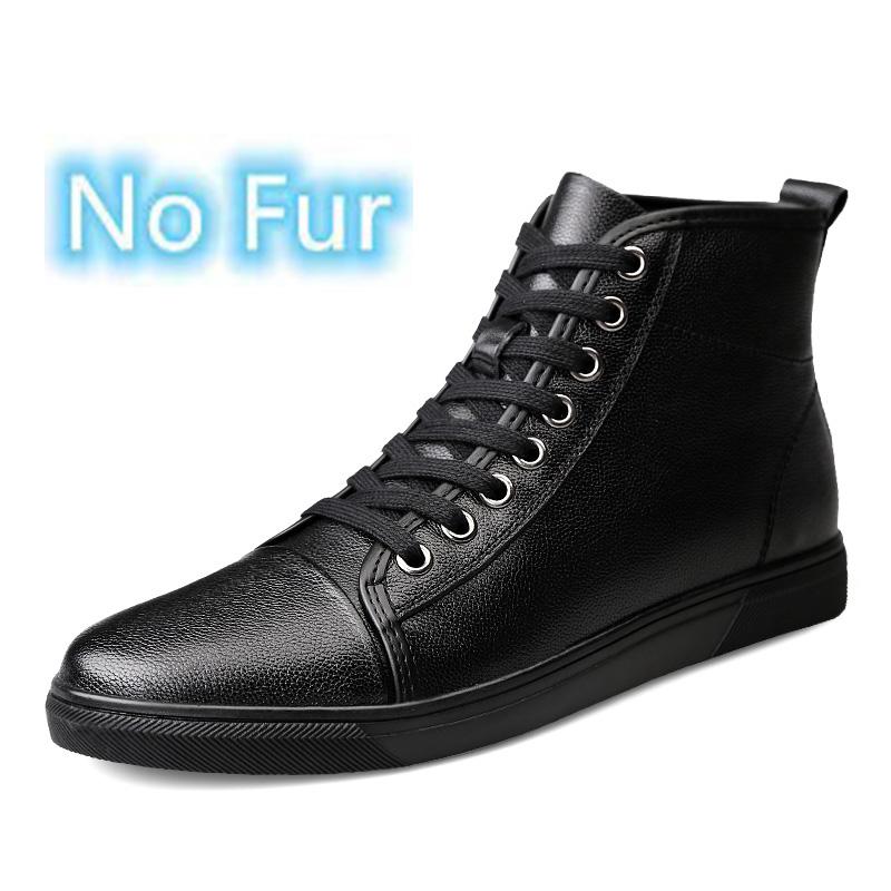 

Модные Высококачественные Зимние Мужские Снежные Ботинки Натуральная Кожа Кроссовки Супер Теплые Мужские Ботинки для Вождения Уличные Мужские Ботильоны Досуг Прогулка 46