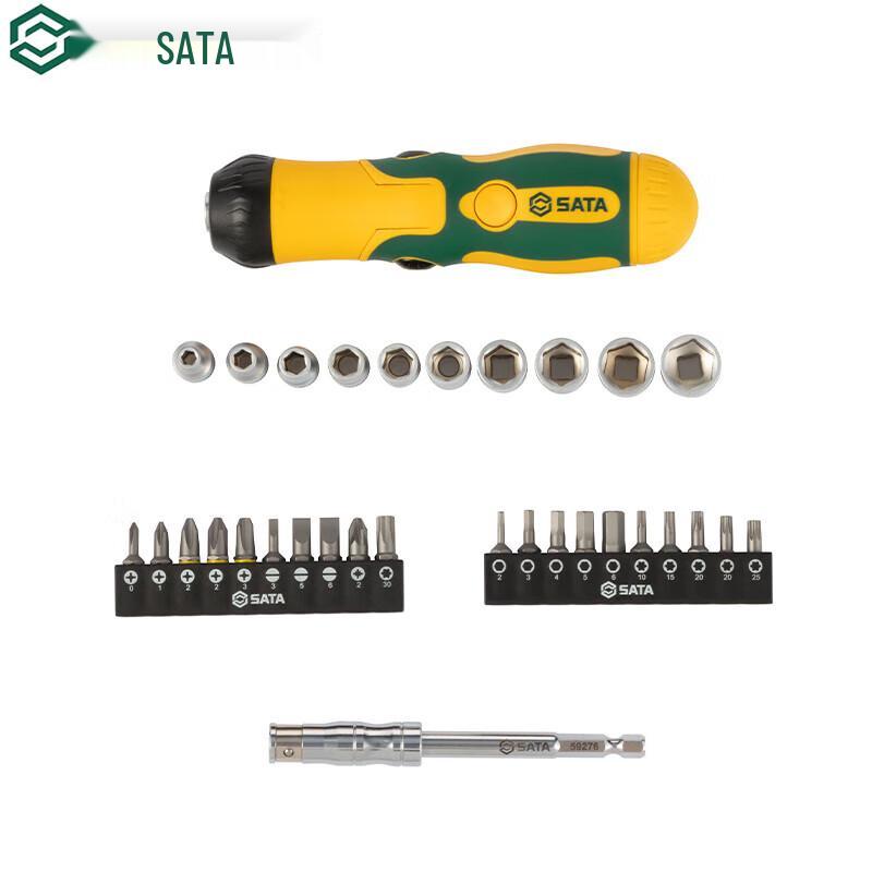 SATA 38-Piece Foldable Ratchet Screwdriver and Socket Set