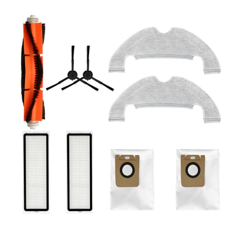 

ABWR-For Dreame Bot L10 Plus / Z10 Pro / D10 PLUS Vacuum Cleaner Main Brush Side Brush HEPA Filter Mop Cloth Dust Bag Parts