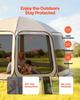 Screen House Tent, 4500 x 4250 x 2450 mm, 12-15 Person Pop Up Screen Tent, Portable Screened in Canopy with Carry Bag, Netting Sides, Ground Stakes,